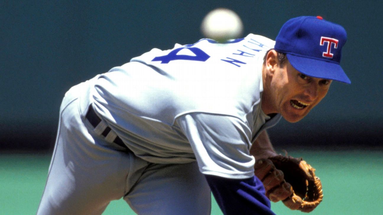 Nolan Ryania pidetään historian parhaana fastball-syöttäjänä. kuva espn.com
